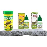 PureCanpati Kaplumbağa Stick Yem ve Bakım Seti (Vitamin, Kabuk Koruyucu) 250 ml - Su Kaplumbağaları i&ccedil;in