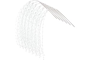 KUNJOCY Glitzer Weihnachten Picks Sprays 6 Stück Künstliche Glitzer Beerenstiele Dekorative Zweige Glitzer Zweige Beerenplektren für Weihnachtsbaum Blumenarrangement Kranz Girlande und Heimdekoration (Weiß)