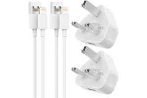 PAIMIAN USB Plug [MFi Certified] 2Pack USB Power Adapter with 3FT/3FT Lightning Cable, USB Wall Charger and Charging Cord for iPhone 14 13 12 11 8 7 6 Plus/mini/Pro/Pro Max