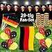Produktbild Murago Fan-Set 29 Teilig Deutschland Deko EM WM Fanartikel Fanpaket Fußballparty