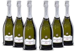 Sant'Orsola - Spumante Moscato d'Asti D.O.C.G., da Uva Moscata Bianca, Gusto Fresco e Delicato, 6x750 ml