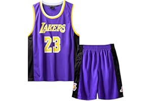 Mupopy Camiset Baloncesto Niños de 2 Piezas Baloncesto Niños Trajes de Baloncesto Niño Pantalones para Niños y Camiseta Tirantes