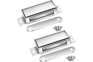 Selyse Magnetschnäpper Türmagnete für Schranktüren, Starke 30kg Magnetverschlüsse Edelstahl Schubladen Magnet Türschließer, Magnet für Möbel und Balkontüren (2 Stück)