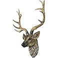 Deer Head Wall Decor Sculpture,Large Wall Charmers Large Artificial Deer Head Faux Taxidermy Animal Head Wall Decor Art,Modern Resin Handmade Farmhouse Decor Mounted Ornaments