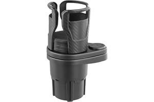 SUCHOOW Car Cup Holder Expander, Car Drink Cup Holder Expander, Car Dual Cup Holder Adjustable, 2 In 1 Multifunctional Car Cup Stand Expander, 360 Degrees Car Cup Holder, Compatible for Most Vehicles