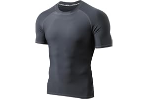 LAFROI Herr Kortärmad UPF 50+ BJJ simma kompressionströja Rash Guard