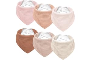 Susurration Lätzchen Baby Dreieckstuch Baby Musselin Halstuch Baby für Junge und Mädchen,Sabberlätzchen Baby Verstellbare