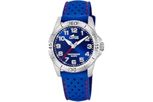 LOTUS Orologio Bambini 18663/2 Junior Collection cassa di Acciaio inossidabile 316l Grigio cinturino in Gomma Azzuro