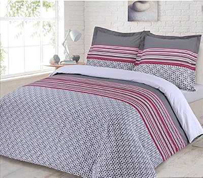 Vision Housse de couette TRACY 260x240cm avec 2 taies 65x65cm - 100% coton