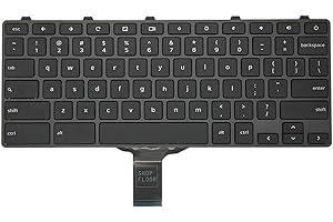 WWGTMC Keyboard US Layout Replacement for Dell Chromebook 11 3100 & Dell Chromebook 11 5190 Keyboard (with Power Button)