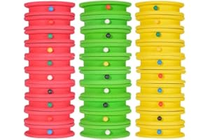 ABCSWEET 10pcs Large Size Fishing And Rigging Foam Spools Combo For Line Leader Organizer Storage Accessories Random Color Fishing Rig Winders
