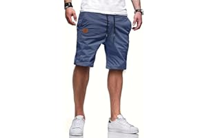 Tansozer Pantaloncini Uomo Estivi Casual Shorts con Tasche