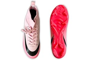 IFIKK Chaussures de Football à Crampons et col Montant, Unisexes, pour Enfant, entraînement Professionnel