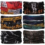 Una prenda de cabeza versátil equivale a una diadema de moda, una venda de pelo, un cuello de cana, un pañuelo, una gorra de bandana, una gorra de pirata, una banda de Alicia, un pasamontañas, un foulard, una bufanda, un pañuelo para el cuello y más. ¡Más importante que todo eso es que solo necesitas hacer un pedido para obtener 6 paquetes de sombreros de versatilidad en lugar de un paquete de ellos! También hay 12 estilos diferentes disponibles.