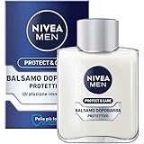 NIVEA MEN Protect & Care Balsamo Dopobarba Protettivo in Confezione da 100 ml, After Shave Uomo con Aloe Vera, Vitamina E e P
