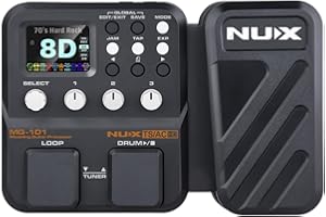 NUX MG-101 Multi Effects Pedal, 25 Classic Amp Models,512 samples IR Resolution, 46 Effects, Easy Live Streaming