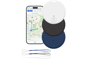 ATSHLD 3 Pcs Localizzatore Bluetooth 5.2 GPS Tracker Intelligente per Chiavi, Borse, Portafogli, Animali, Valigie, Compatibile con iOS e Android, Allarme Sonoro, Ricerca Bidirezionale, Batteria Sostituibile