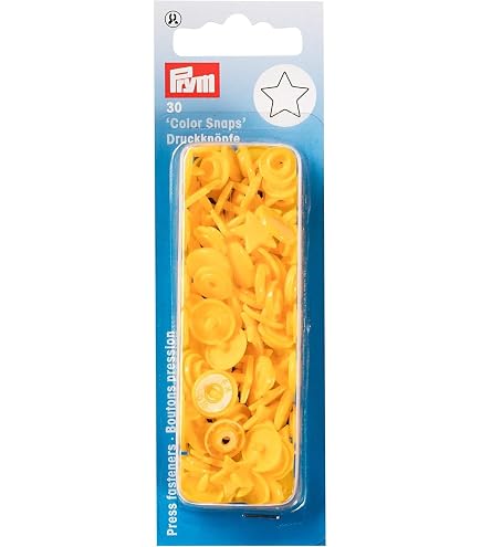 Prym Love Heart Shape Snap Fasteners - 12.4mm Non-Sew Snaps In Assorted Colors (30 Pack)