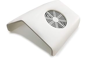 CRIS NAILS Crisnails ® Aspiradores de Polvo de Uñas para Manicura y Pedicura Herramienta Profesional (GrandeBlanco)