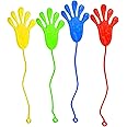 Sticky Hands, Sticky Fingers, Window Crawler Rolling Sticky Wall Toys,Stress and Anxiety Relief Hand Exercise Tools, 12pcs