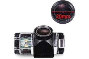 KALAKASS HD 20mm Objektivkamera Rückfahrkamera Farbkamera Einparkkamera Nachtsicht Rückfahrsystem Einparkhilfe IP68 Wasserdicht für Ford Focus 2/Mondeo MK4/C-Max MK2/S-Max MK1/MK3/Fiesta MK6/Kuga/EcoSport MK1