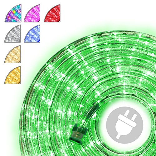Preisvergleich Produktbild Nipach GmbH 10m 240 LED Lichterschlauch Lichtschlauch grün – Innen- und Außenbereich – energiesparende Leucht-Dekoration für Garten Fest Weihnachten Hochzeit Gesamtlänge ca. 11,50 m