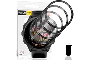 Euukzzea Schutzfolie für Garmin Forerunner 570 47mm, 4 Stück Anti-Kratzer Keine-Blasenfrei Flexible Weiche TPU Folie, Volle Abdeckung Wasserdicht Displayschutz für Garmin Forerunner 570 47mm