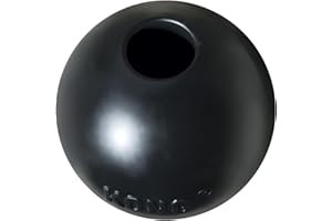 ‎KONG KONG Extreme Ball mit Loch - Langlebiges Hundespielzeug aus Naturkautschuk für Training und Spiel - Für Große/Mittlere Hunde - Schwarz