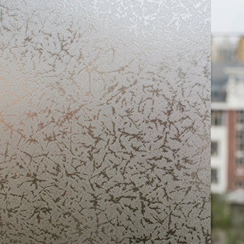 (90cm X 200cm)DuoFire statisch haftende Deko- / Sichtschutzfolie Privacy Glass Window Film DS005