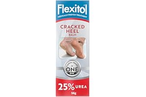 Flexitol Rissiger Fersenbalsam, Sichtbare Ergebnisse in 1 Tag, Für extrem trockene Füße & rissige Fersen, Entfernt harte Haut, 25% Urea, medizinisch bewährte Fußcreme, Diabetiker geeignet, 1 x 56 g