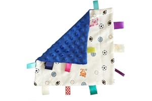 EYANDS Eyand Baby Soft Touch Comforter Blanket with Tags. Tag Blanket No Crinkle Sound Mini Baby Blanket