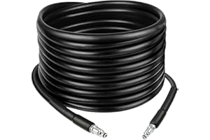 PANTHEM 10m / 33Ft High Pressure Jet Washer Hose Extension Cleaning Pipe Fittings with Quick Connector 10 metre Garden Pipe Replacement for Bosch EasyAquatak 110/120, UniversalAquatak AQT Series (10m)