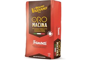 LO CONTE Molino Vigevano Tramonti Tipo 0 con Germe di Grano Vitale 10 kg - Farina Professionale per Pizza Napoletana, Pane e Focaccia - W350 ad Alta Forza, Ideale per Lievitazioni Lunghe oltre 48 Ore