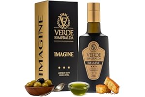 V E VERDE ESMERALDA Verde Esmeralda Aceite de Oliva Royal Imagine – Edición de España-Jaén, 500ml | Olive Oil Premium filtrado de la Sierra de Cazorla, afrutado intenso, hierba cortada, alcachofa y manzana verde.