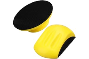 MOGRQAP 2 pezzi Blocco di levigatura a mano da per la lavorazione del legno, l'artigianato e il restauro dei mobili (5 pollici)