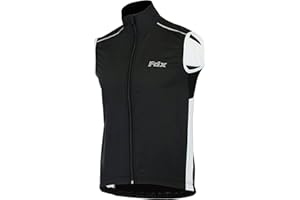 FDX Cycling Gilet Men’s - Lightweight, Breathable Sleeveless Reflective Biking Jacket - Windproof Vest for Running, MTB, Hiking, Gym, Riding - Water Resistant Bicycle Top Gear