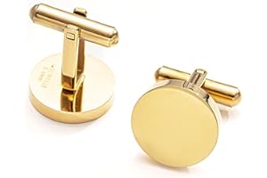 inSCINTILLE Gemelli Uomo Camicia in Acciaio Inossidabile – Eleganti per Matrimonio, Cerimonie e Ufficio – Confezione Regalo