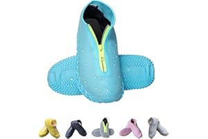 Vorgelen Wiederverwendbare Silikon Wasserdicht Überschuhe rutschfeste Schuhüberzieher Tragbarer Silikon Regenüberschuhe Für Regen Schneetag Schlammige Straßen Für Kinder Damen und Herren