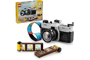 LEGO Creator 3in1 Retro Camera Toy to Video Camera to TV Set, Kids' Desk Decoration or Bedroom Accessories, Photography Gifts for Girls and Boys Aged 8 Plus Years Old Who Enjoy Creative Play 31147