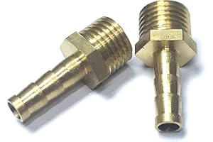 Veda 2 x 6 mm a 1/4 "BSP filettatura in ottone massiccio tubo connettore spinato a BSP filettatura maschio adattatore tubo stagno/piscina/tubo flessibile
