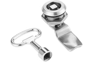 HICELLO Jeden czteronarożny zamek krzywkowy stal nierdzewna metro pociąg zamek drzwi wielofunkcyjny elektryczny zamek do szafki kosz na śmieci winda