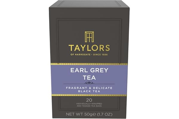 Taylors of Harrogate Earl Grey - Rik och Smakfull Blandning - Svart Te - 20 Tepåsar