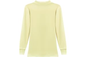 POWER FLOWER Camiseta térmica de niña Manga Larga – Capa Base Forrada con Polar y Cuello Alto para el frío