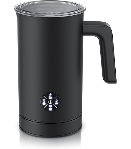 Morpilot Mousseur à Lait Electrique 4 EN 1, 80-240ml 400W