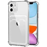KZY İLETİŞİM Apple iPhone 11 Kapak Kamera Korumalı Kartlıklı Darbe Emici &Ouml;zellikli Şeffaf Silikon Kılıf