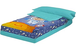 MONTSE INTERIORS, S.L. Montse Interiors Saco Nórdico Infantil Espacio con Astronauta y Planetas en Tacto pétalo (Space, Cama de 90)