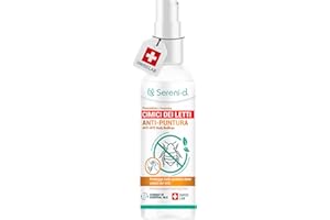 SERENI-D ANTI PUNTURA TRATTAMENTO CORPOREO REPELLENTE VEGETALE ANTI CIMICI DA LETTO - Spray concentrato con oli essenziali contro le punture di cimici da letto efficace - 100mL – Swiss Lab