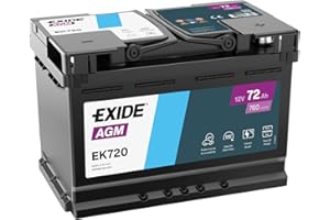 EXIDE 72Ah 760A AGM EK720 AGM L3 Starterbatterie