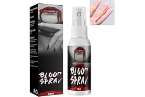 KOAHDE Spray per Sangue di Halloween,Spray per Il Trucco del Sangue,Spray Sangue Finto di Halloween,Spray Realistico di Sangue,Spray Sangue Finto,Sangue Liquido di Halloween,Sangue Spray per Costume