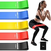 AEE&reg; Premium 5 Adet Farklı Diren&ccedil;te Pilates Squat Aerobik Bandı - Hafif,Orta,Sert &Ccedil;alışma Lastiği-Evde Spor Karın Kası Sıkıla